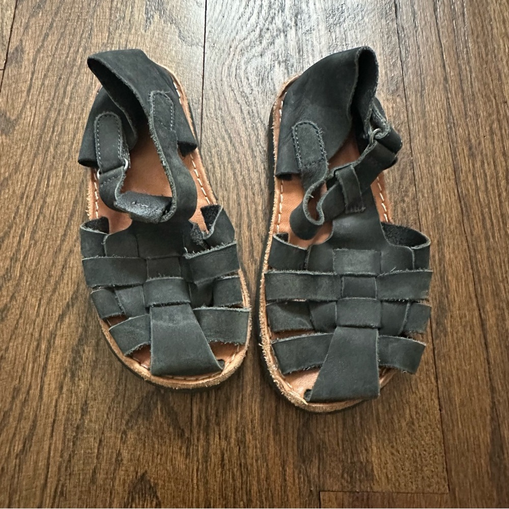 Toddler authentic leather fisherman sandals